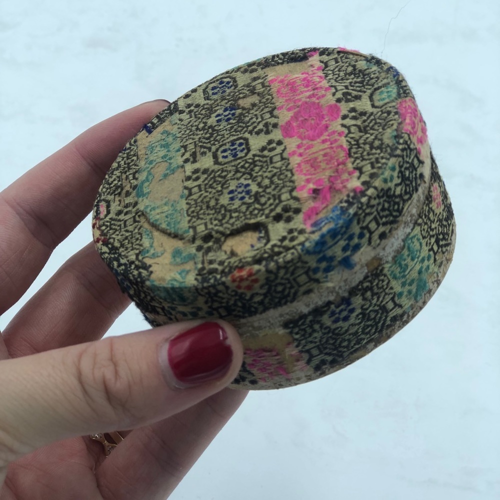 Woven Antique Fabric Box